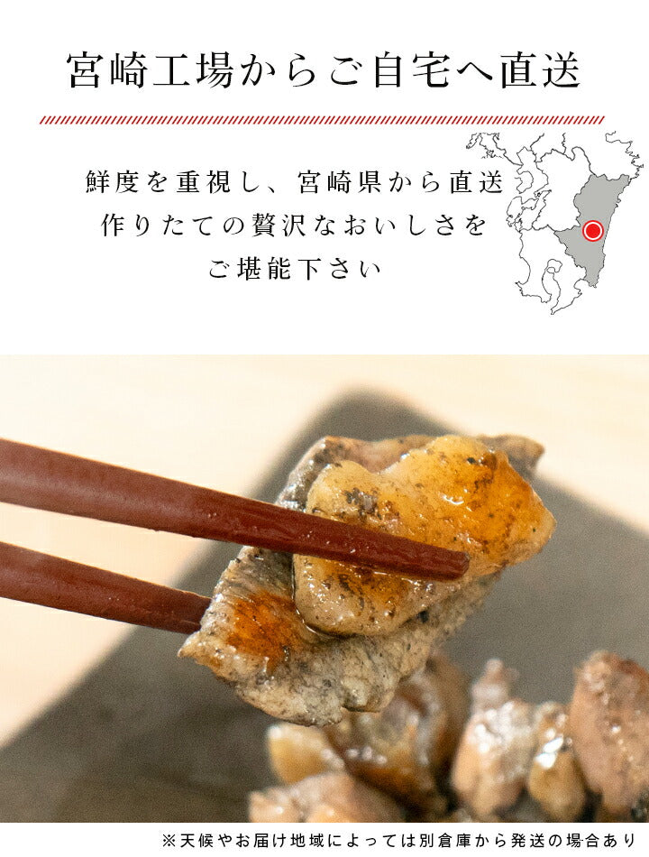 【クール冷凍便】宮崎山地鶏 炭火焼き レア焼き【100g×1袋】