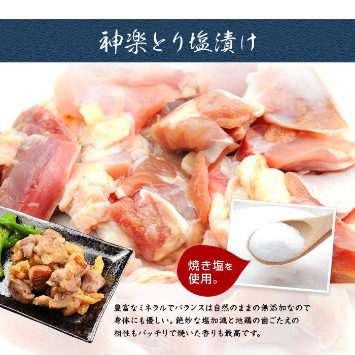 神楽とり炭火焼＆漬けお試しセット　[100g×5袋]